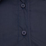 New Women's Fashion Casual Polo Neck Bow Tie up Short Edition Double Breasted Poplin Shirt