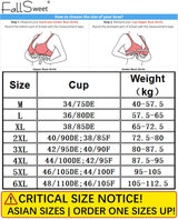 FallSweet Push UP Bra for Women Seamless Plus Size Bras Thin Cup Wireless Bralette Sexy Brassiere Femme M-6XL