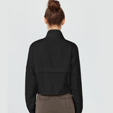 1PC Women's Long-Sleeve Fitted Athletic Jacket for Spring & Fall - Ideal for Running, Gym Workouts & Yoga
