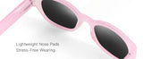 ZENOTTIC Cat Eye Narrow Retro Sunglasses for Women Polarized UV400 Sun Glasses for Small Face Trendy Shades