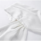 Elegant Ribbon Halter Dress Women Solid Off Shoulder Sleeveless Backless Slim Maxi Dresses 2025 Summer Autumn Party Robes Lady