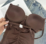 Naisstoo Women Shapewear Bodysuit for Tummy Control Seamless Body Shaper Thong Jumpsuit Bras