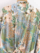 Boho Queens Peacock Short Robe Kimono Swimsuits Women Fashion Floral Batwing Sleeves Rayon Bohemian Bikini Cover Ups Beachwear