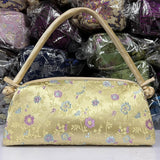 Fashion Shoulder Bag Women Handbag Luxury Embroidered Silk Bag Female Purse Small Cute Cosplay Cheongsam Flower Satin Tote Bag