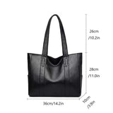 Vintage Ladies Bag Large Capacity Handbag , Vintage Plain Shoulder Bag , Ladies Commuter Casual Handbag