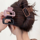 4pcs Women's Square Lightweight Hair Claw Clips Fashionable Elegant Hair Accessories Suitable for Hair Styling Makeup
