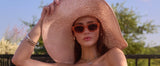 ZENOTTIC Cat Eye Narrow Retro Sunglasses for Women Polarized UV400 Sun Glasses for Small Face Trendy Shades