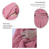 Women's Thickened Warm Sleepwear coral velvet homewear Fluffy O-neck leisure pajamas Striped Large Size Adapted Winter Sleepwear