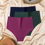BZEL 3PCS/Set High Waist Women's Panties Fashion Lingerie Seamless Underwear Breathable Briefs Large Size Sports Cozy Underpants