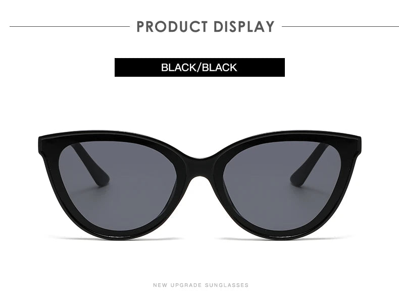 Large Frame Cat Eye Sunglasses Women New Retro Minimalist Style Gradient Sun Glasses High Quality Eyeglasses UV400