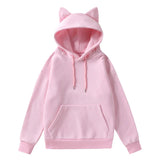 Spring and autumn new style foreign trade women's Cat's ears (Steamed cat-ear shaped bread) design hooded fleece sweater fashion