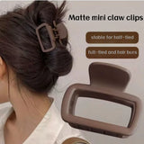 4pcs Women's Square Lightweight Hair Claw Clips Fashionable Elegant Hair Accessories Suitable for Hair Styling Makeup