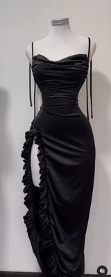 2026 Europe and the United States New Cross-Border Dress Summer Senior Sense Y2K Sexy Halter Spice Girl Dress