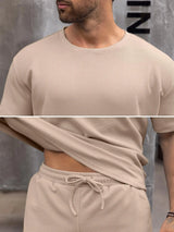 2024 New Summer Street Men's Suit Sportswear Men's Oversized Clothing 3D Print T-Shirt Shorts Men's Simple Clothing Fashion Suit