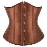 Underbust Corset Waist Slimming Corset Bustiers Body Shaper for Women Steampunk Lace-up Corset Belt Waist Trainer