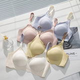No Trace Top Women's Underwear No Steel Ring Pure Desire Comfortable Upper Support Sling Adjustable Beauty Back Bra Thin Section