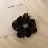1-4PCS Women Hair Scrunchies Vintage Velvet Solid Color Hair Loop For Women Ponytail Holder Rubber Bands Hair Accessories