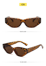 Retro Cat Eye Sunglasses Women Vintage Small Eyewear Women Men Rivet Sun Glasses Female Luxury Brand Eyewear UV400
