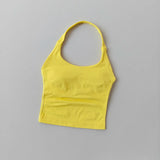 Halter Yoga Vest, Shockproof Running Sports, High-Strength Sports Underwear, Fitness, Pilates Suspender, Beautiful Back, Autumn