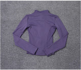 Women Sport Jacket Long Sleeve Shirt Workout Coat Gym Training Clothing Yoga Sportswear