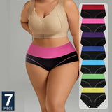7PCS/Set High Waist Body Shaper Soft Briefs for Women Slimming Breathable Panty Plus Size XS-3XL Lingerie Female Underwear