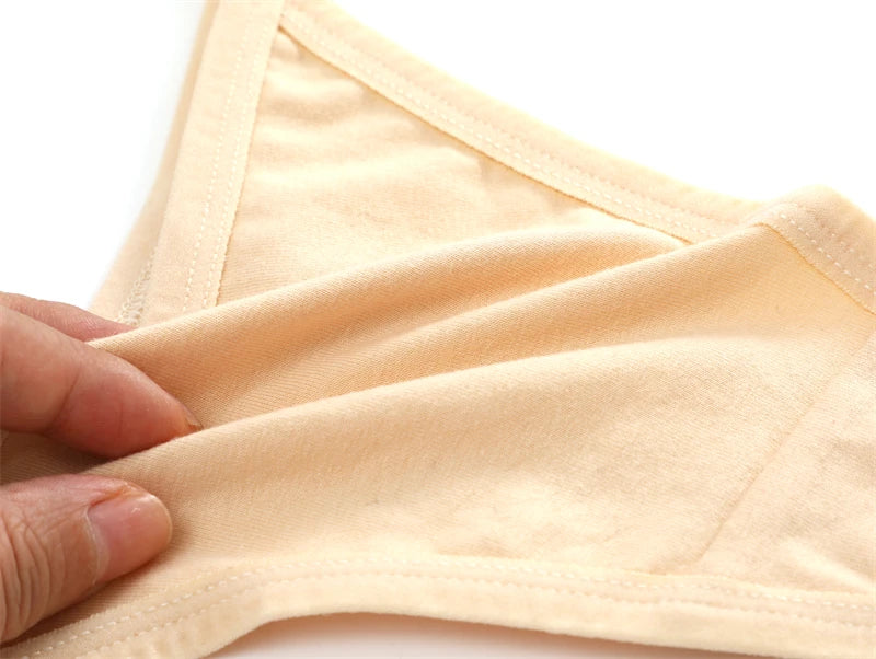 4Pcs Women's Cotton Thongs Sexy Thin Waist Underwear Traceless Low Waist G-string Sports T-Back Female Breathable Panties S-XL