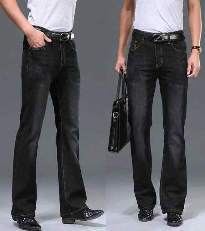 Men's Flared Jeans Loose Men Big-Leg Jeans Men Flared Pants Boot Cut Leg Designer Classic Jeans Multiple Styles Size 28-40
