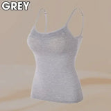 Sexy Women Tops Solid Padded Bra Spaghetti Camisole Top Women Vest Women Camisole with Built in Bra Cami Top Vest Tank Top 2024