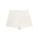 MUJER 2025 Black Mini Skirt Shorts Woman Fashion Asymmetric Skort For Women High Waist Short Skirts Woman Summer Casual Shorts