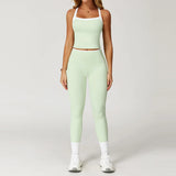 Women's Clothes 2 Pieces Workout Tracksuit Yoga Set Sportswear Gym Clothing High Waist Bell-bottoms Sexy Fitness Bta Sports Suit
