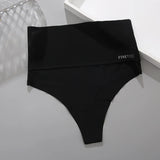 Seamless High Waist Women Thong Black Abdomen Hip Lift Briefs Body Shaping Underwear Breathable Female Panties Plus Size S-XL