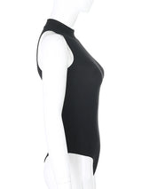 Harajuku Solid Jumpsuit Women Sleeveless Bodycon Sexy Black Body Tops Fashion Streetwear Vintage Y2k Gothic Bodysuits Clothing