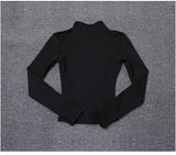 Women Sport Jacket Long Sleeve Shirt Workout Coat Gym Training Clothing Yoga Sportswear
