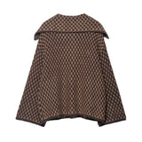 2026 New Autumn Brown Long Sleeve Knitted Cardigans Women Elegant Lapel Single Breasted Loose Sweater Coat Knitwear Korean Style