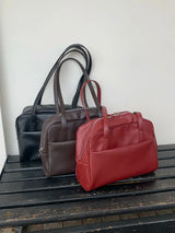Korean Style Large Capacity Single Shoulder Women's Bag Versatile Vintage Underarm Bag Autumn 2025 New Arrival Tote Bag