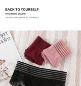 3Pcs Sexy Lace Panties Women's Underpants Solid Color Briefs Breathable Intimates Panties Female Underwear Seamless Lingeries