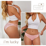 3PC/Set Women's Sexy Floral Lace Panties Low Rise Hollow Out Briefs Transparent Underwear Female Elastic Straps Soft Lingerie