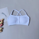 Seamless Women's Yoga Sports Bra Racer Back Nylon Breathable Running Gym Top Underwire Sexy Underwear Fitness Gym Bra Top