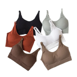Women's Bra Tube Top Crop Top Female Seamless Back Outdoor Sports Underwear Bra For Women Cotton Female Bra Tops Brassiere