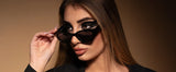 ZENOTTIC Cat Eye Narrow Retro Sunglasses for Women Polarized UV400 Sun Glasses for Small Face Trendy Shades