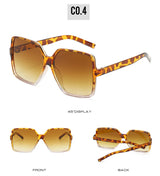 New Trend Full-frame Large Square Sunglasses Fashion Y2k Ladies Sunglasses
