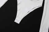 Weird Puss Deep v Swing Collar Bodysuits Woman Elegant Ruched Full Sleeve Skinny Stretch Basic Wild Spring Fashion Body Tops