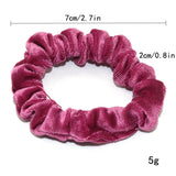 24/50/6pcs Scrunchies Women Velvet accessoires for boutique Cute Leopard High Quality Elastic Headwear Ponytail Hair Tie