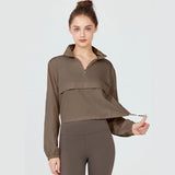 1PC Women's Long-Sleeve Fitted Athletic Jacket for Spring & Fall - Ideal for Running, Gym Workouts & Yoga