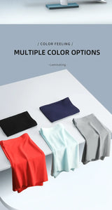 Men's 3D Molded Ice Silk Seamless Boxer Briefs, Extended Thin Sports Underwear for Summer
