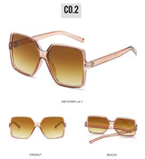 New Trend Full-frame Large Square Sunglasses Fashion Y2k Ladies Sunglasses