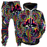 Colorful Abstract Mandala 3D Print Hoodies Pants Set Men's Sweatshirts Sweatpants Two Piece Suits Outdoor Tracksuit Man Clothing