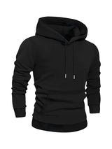1 Sets Of Solid Color Men's Hooded Sweatshirt + Sweatpants Spring And Autumn Casual Sports Suits Light Plate Pullover Regular Long-Sleeved Hoodie And Waist With Drawstring Elastic Waist Threaded Cuff Trousers Tracksuit