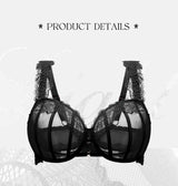2026 Ultra Thin Mesh Bras Women  Underwire Full Cup Size Lace Bra  Unlined Minimizer  Plus-size Bra Women's Intimates