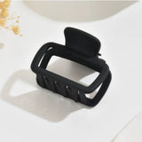 4pcs Women's Square Lightweight Hair Claw Clips Fashionable Elegant Hair Accessories Suitable for Hair Styling Makeup